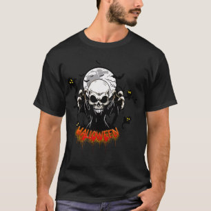 Schädel mit scharfen, bedrohlichen Zähnen T-Shirt