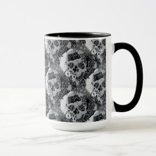 Schädel-Muster der Selbstmord-Gruppen-  Tasse