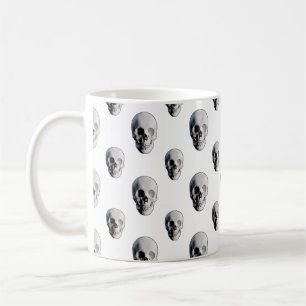 Schädel-Muster Halloween Kaffeetasse