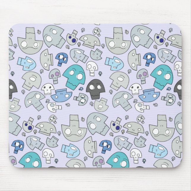 Schädel-Muster Mousepad (Vorne)