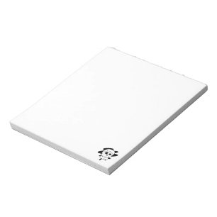 Schädel-Notizblock 5,5" x 6" (Schwarzes) Notizblock