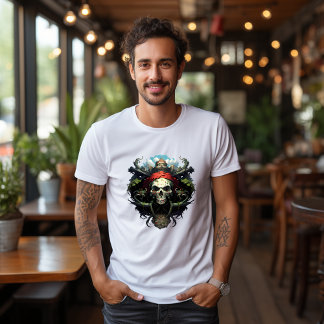 Schädel, Pirat, furchteinflößend T-Shirt
