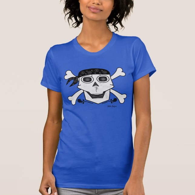 Schädel-Piraten-T - Shirt (Vorderseite)