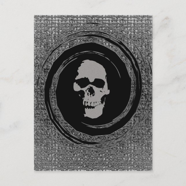 Schädel Postkarte (Vorderseite)