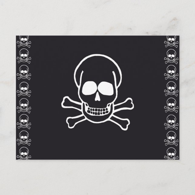 Schädel Postkarte (Vorderseite)
