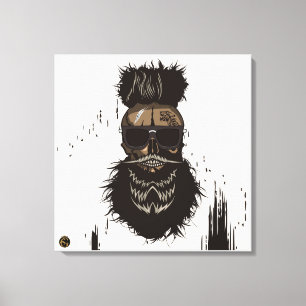 Schädel-Punk-Hipster G-Skulls Leinwanddruck