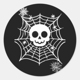 Schädel Runder Aufkleber