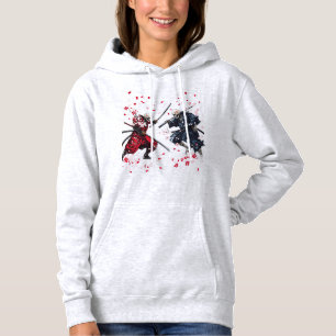 Schädel-Samurai-Duell Hoodie