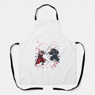 Schädel-Samurai-Duell Schürze
