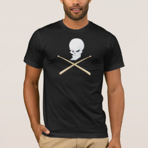Schädel-Schlagzeuger-Dunkelheit T-Shirt