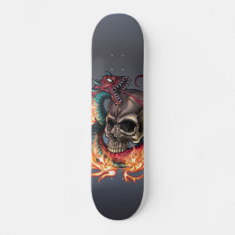Schädel + Schlange Skateboard