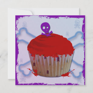 Schädel-Schmutz-kleiner Kuchen Notecards Mitteilungskarte