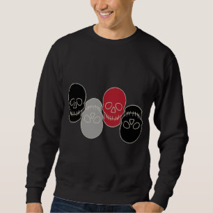 Schädel - Schwarz-Knochen-Weiße T - Shirt