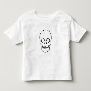 Schädel - Schwarz und Weiß Kleinkind T-shirt