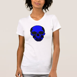 Schädel-Shirt - bloße Knochen-Schädel T-Shirt