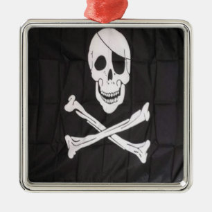 SCHÄDEL SILBERNES ORNAMENT