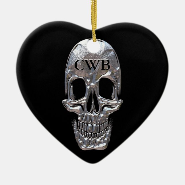 Schädel-solider Geist Keramikornament (Vorne)