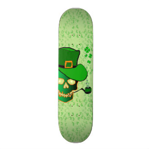 Schädel St. Patricks Skateboard