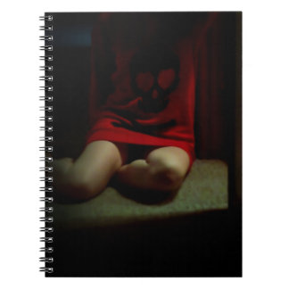 Schädel-Strickjacke-Notizbuch Notizblock