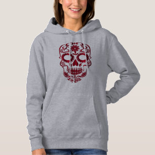 Schädel-Sweatshirtkleid Hoodie