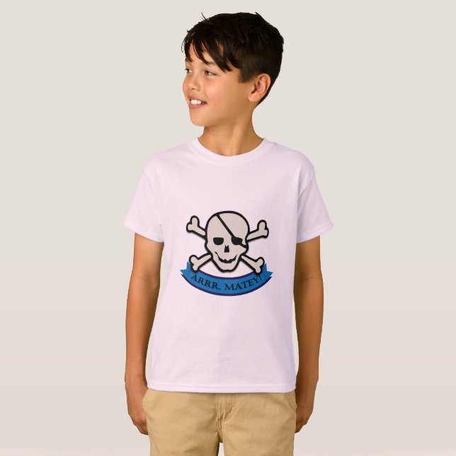 Schädel - T - Shirt für Kinder (Vorne ganz)