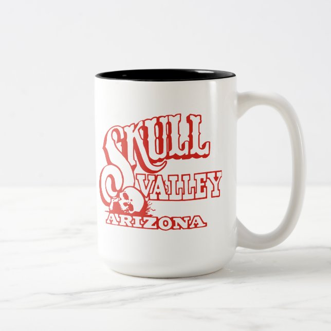 Schädel-Tal, Arizona Zweifarbige Tasse (Rechts)