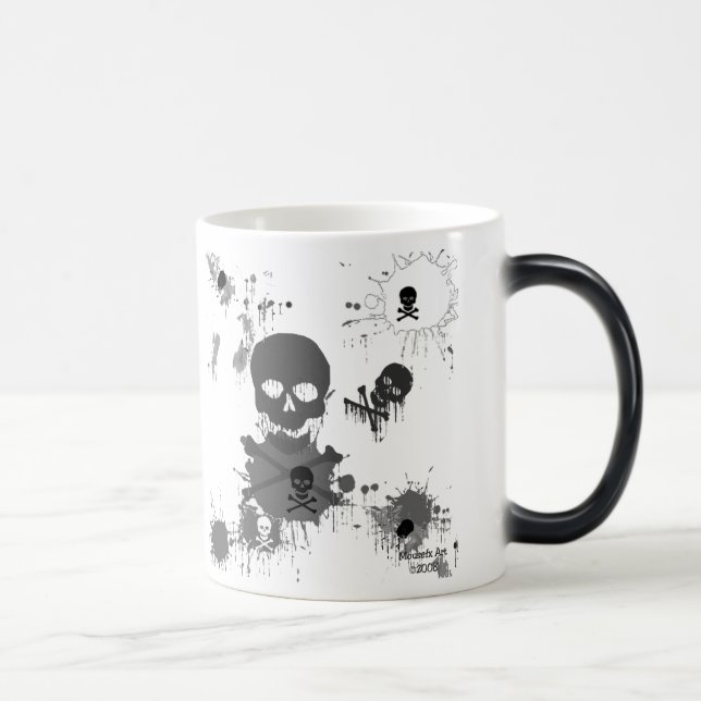Schädel-Tasse Verwandlungstasse (Rechts)
