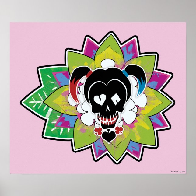 Schädel-Tätowierungs-Kunst der Poster (Vorne)