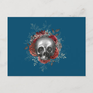 Schädel Totenkopf skull Postkarte