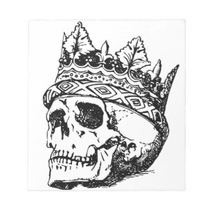 Schädel-tragende Krone, König, Hamlet Notizblock