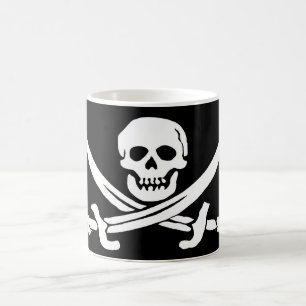 Schädel u. Knochen, die Tasse verwandeln