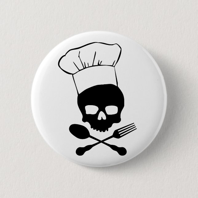 Schädel u. Knochen-Koch Button (Vorderseite)