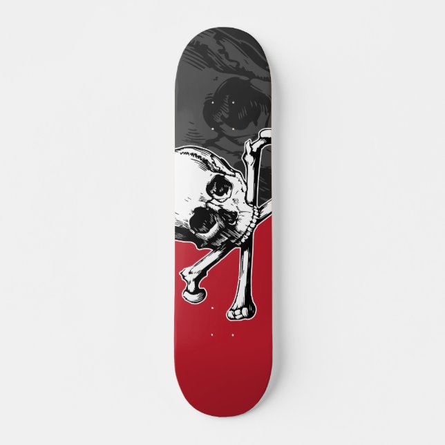 Schädel u. Knochen Skateboard (Vorne)