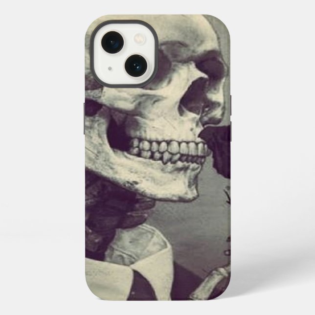 Schädel u. Rose iPhone 6 Fall Hülle (Rückseite)