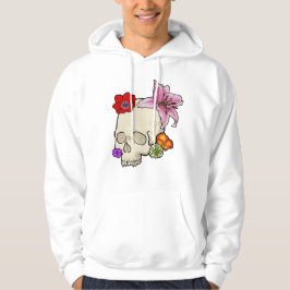 Schädel und Flora Hoodie