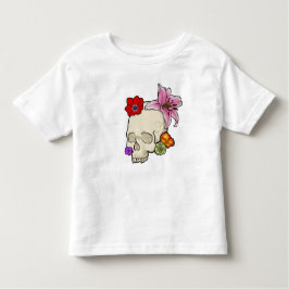 Schädel und Flora Kleinkind T-shirt