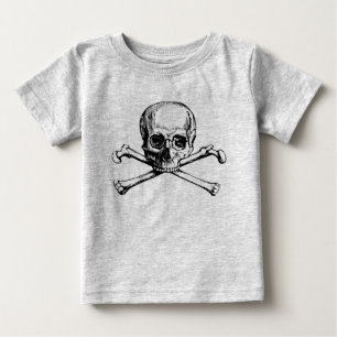 Schädel und Knochen Baby T-shirt