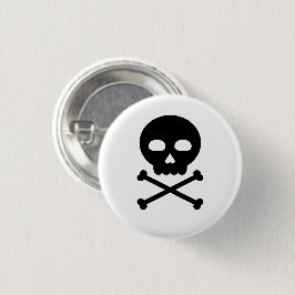 Schädel und Knochen Button