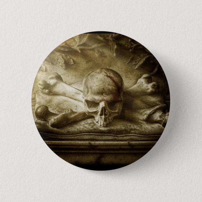 Schädel und Knochen Button (Vorderseite)