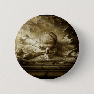 Schädel und Knochen Button