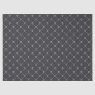 Schädel-und Knochen-graues schwarzes Seidenpapier