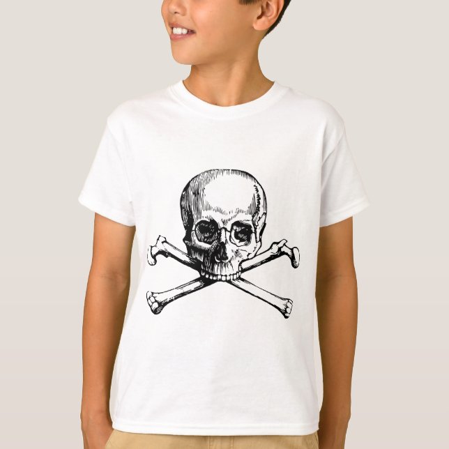 Schädel und Knochen T-Shirt (Vorderseite)