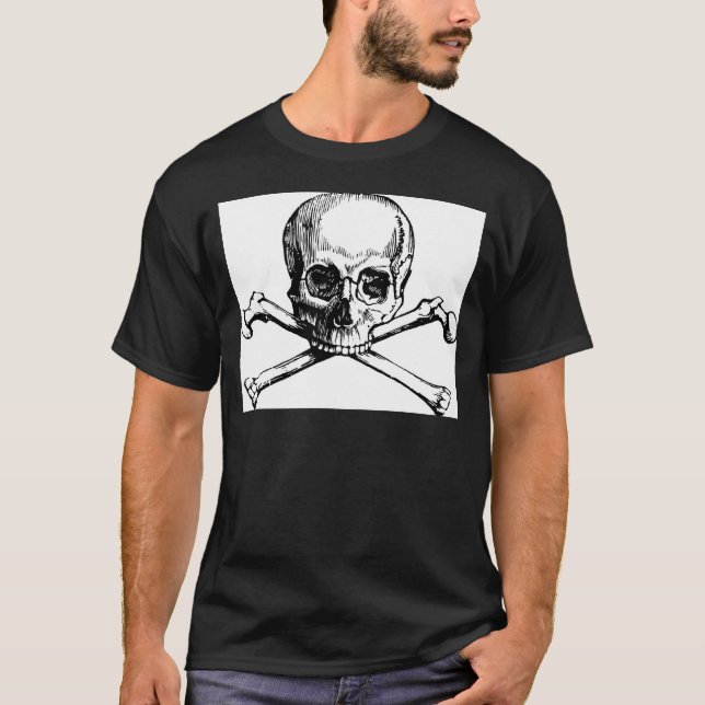 Schädel und Knochen T-Shirt (Vorderseite)