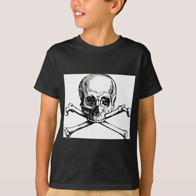 Schädel und Knochen T-Shirt (Vorderseite)