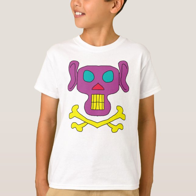 Schädel und Knochen T-Shirt (Vorderseite)
