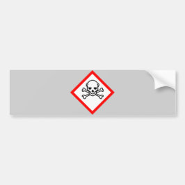 Schädel- und Krebsobensymbol Autoaufkleber