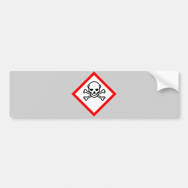 Schädel- und Krebsobensymbol Autoaufkleber (Vorne)