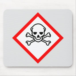 Schädel- und Krebsobensymbol Mousepad