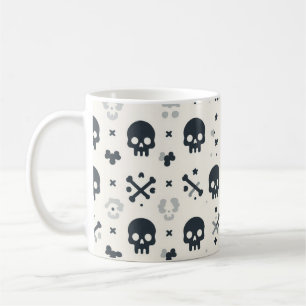 Schädel- und Krebsohlen-Tasse Kaffeetasse