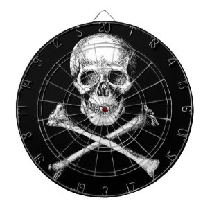 Schädel-und Kreuz-KnochenDartboard Dartscheibe